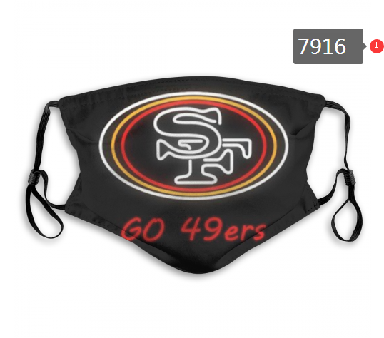 NFL 2020 San Francisco 49ers #3 Dust mask with filter